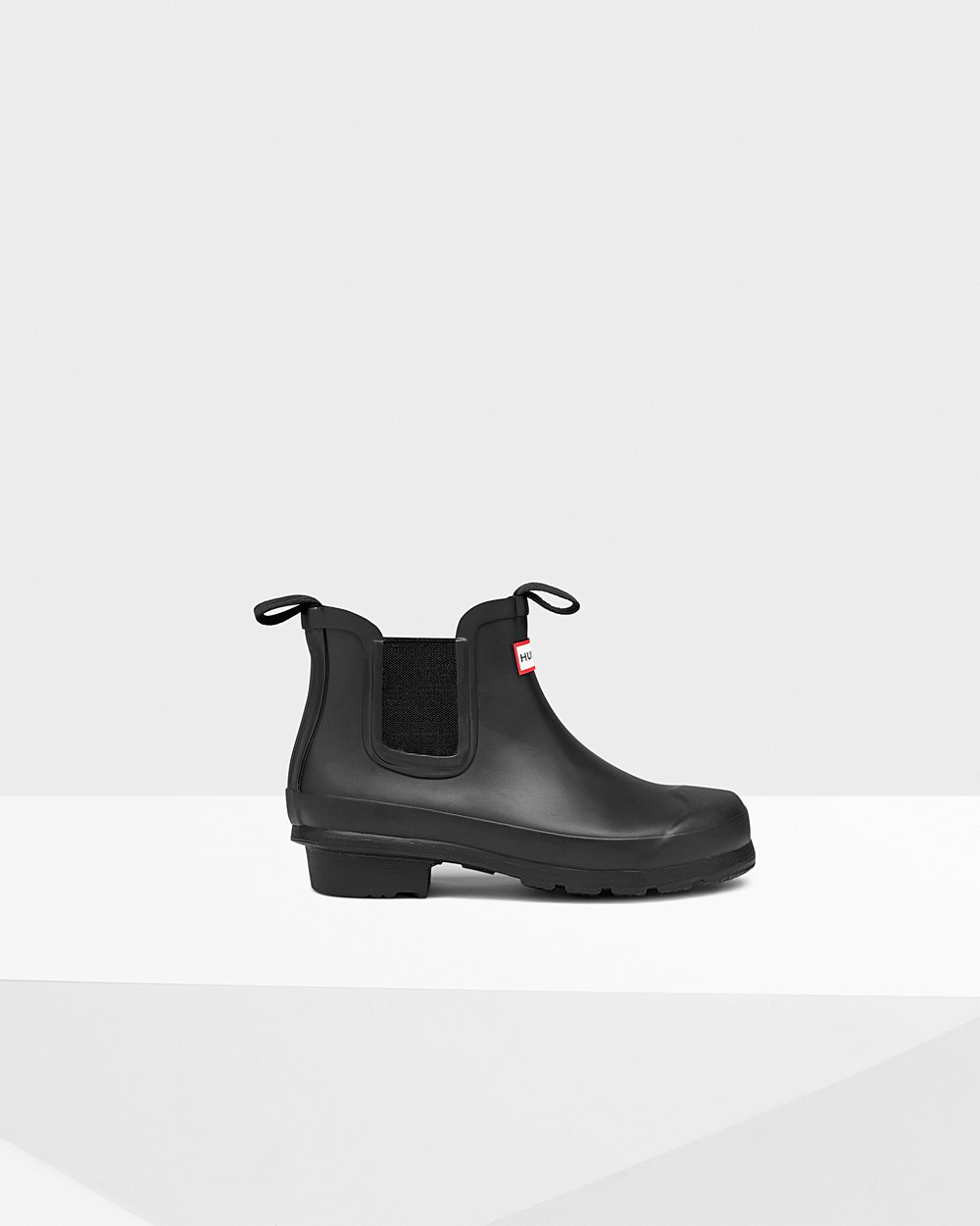 Hunter Original Big Chelsea Boots - Clearance Sale Kids Black - KTFIBD324